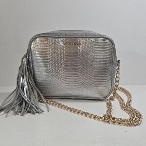 Victorias Secert Metallic Crossbody Bag with Tassel